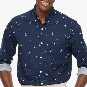 J. Crew Men's Flex Washed Long Sleeve Shirt New Size Large